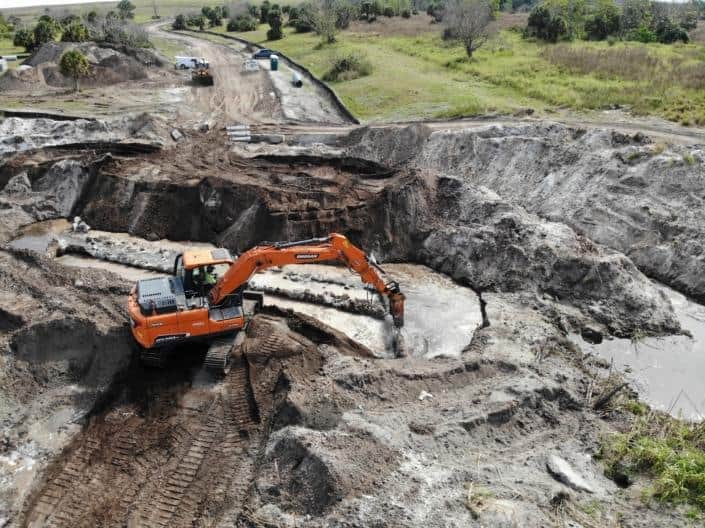 Orange County Class III Landfill Access Road Improvement — construction photo 5