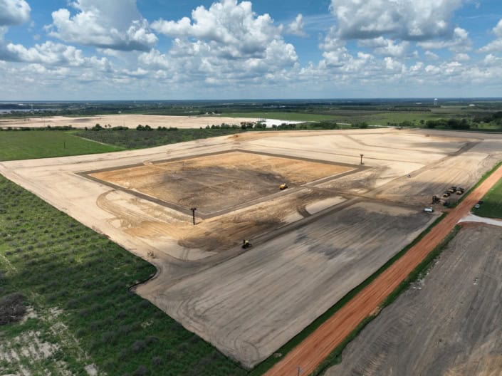 Industrial land development for commercial and industrial projects in Florida.