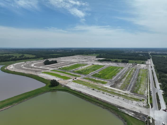 Modern site development for commercial and industrial projects with sustainable infrastructure and advanced planning techniques.