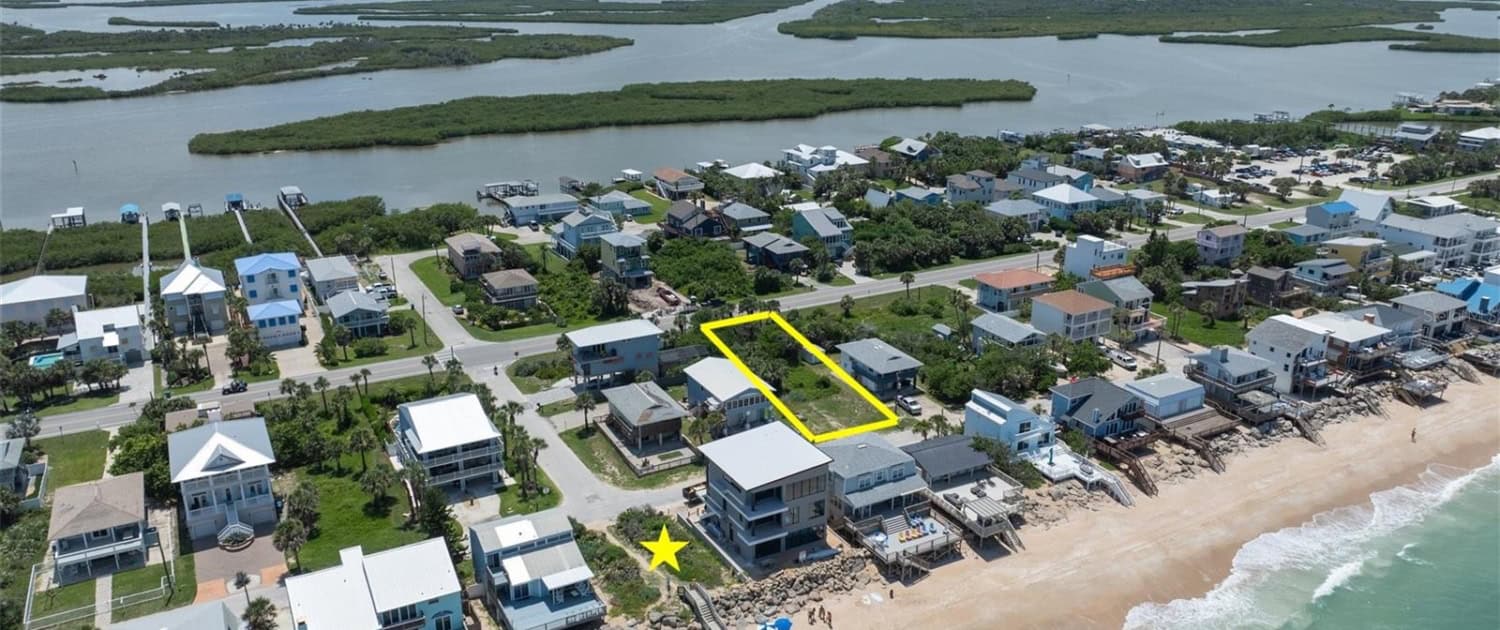 Oceanfront property development in St. Lucie County, Florida with scenic waterfront views and waterfront access. Perfect location for vacation homes or investment properties.